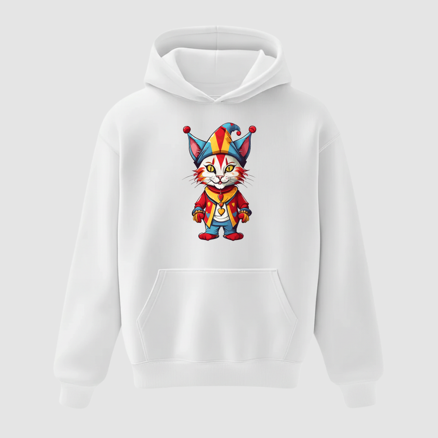 Hoodie Oversize Premium Kadın Beyaz