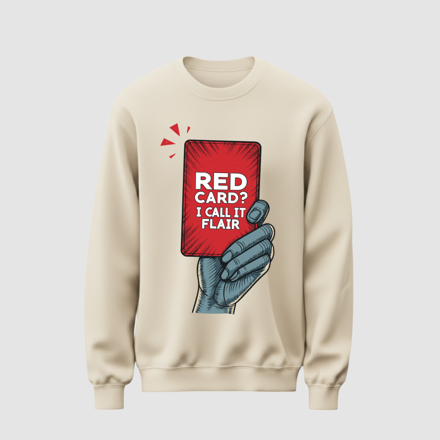 Sweatshirt Basic Erkek Ekru