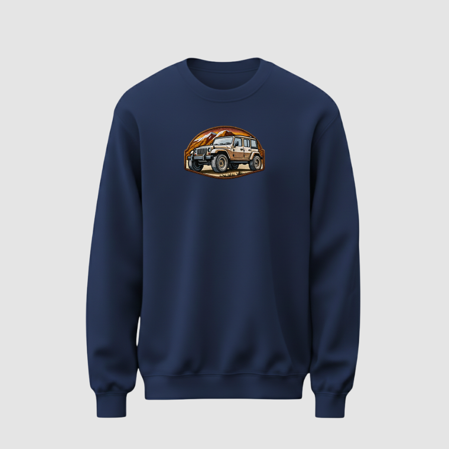 Sweatshirt Basic Erkek Lacivert